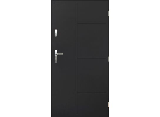 Drzwi zewnętrzne LUNA antracyt 80 prawe