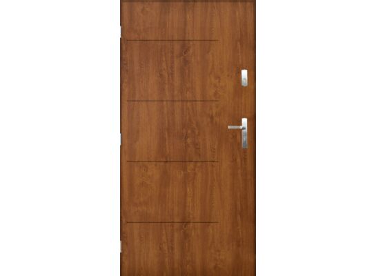 Drzwi zewnętrzne TOKIO Złoty dąb 80 lewe