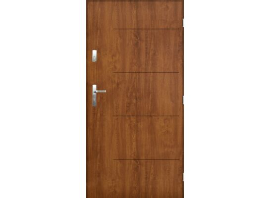 Drzwi zewnętrzne TOKIO Złoty dąb 80 prawe