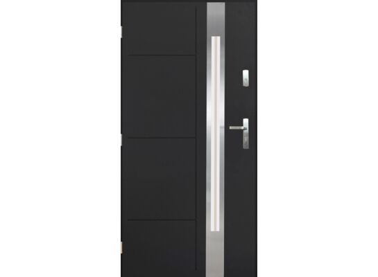 Drzwi zewnętrzne MITIKAS antracyt 90 lewe