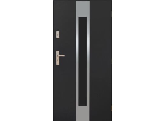 Drzwi zewnętrzne HEMERA antracyt 90 prawe