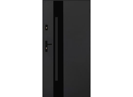 Drzwi zewnętrzne ANTILA antracyt 100 prawe