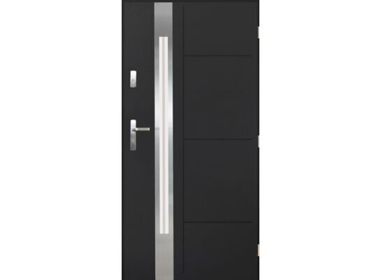 Drzwi zewnętrzne MITIKAS antracyt 80 prawe