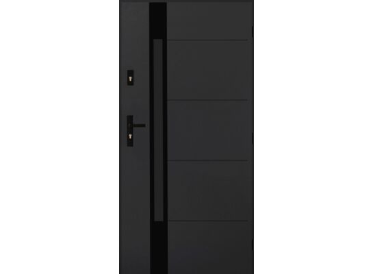 Drzwi zewnętrzne PEKIN antracyt 90 prawe
