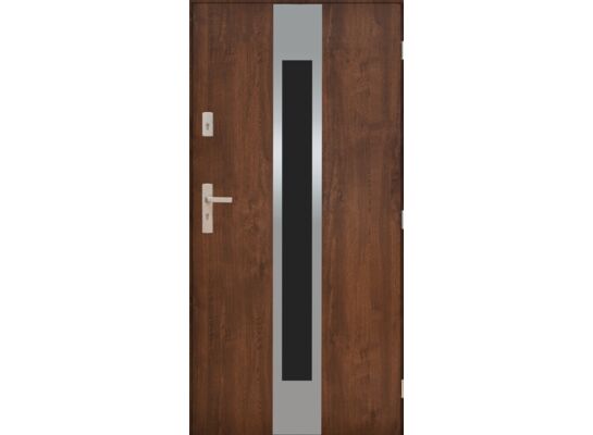 Drzwi zewnętrzne HEMERA Orzech 90 prawe