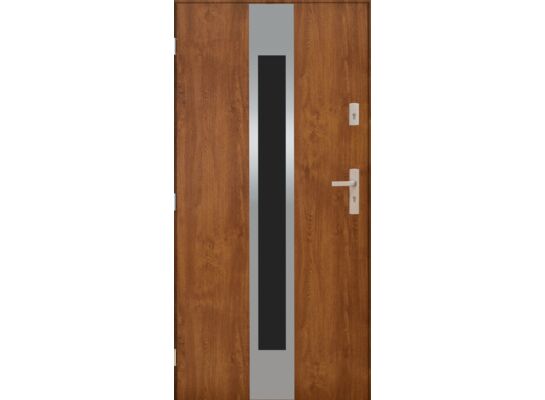 Drzwi zewnętrzne HEMERA Złoty dąb 90 lewe
