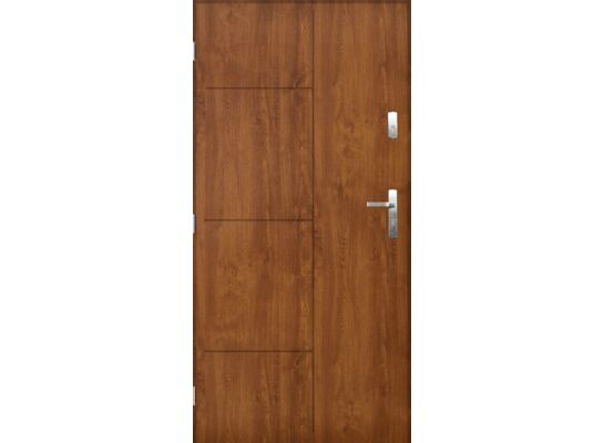 Drzwi zewnętrzne LUNA Złoty dąb 80 lewe