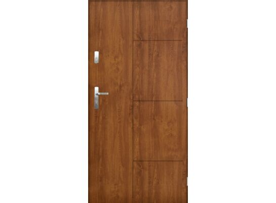 Drzwi zewnętrzne LUNA Złoty dąb 80 prawe