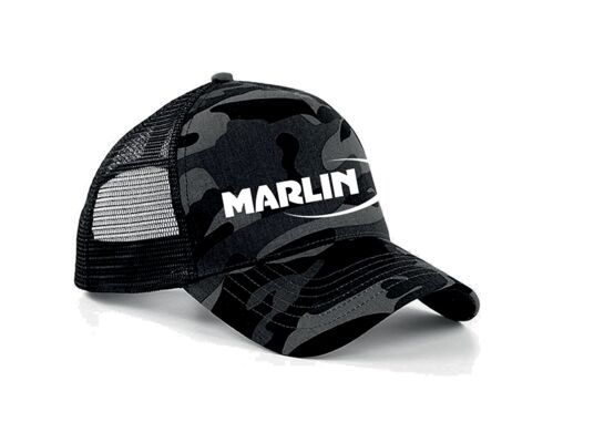 Czapka z daszkiem czarno-szara Marlin