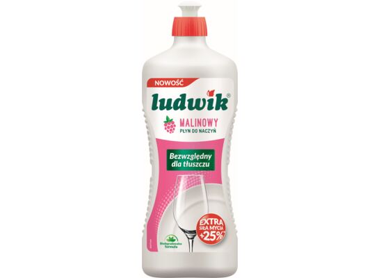 Płyn do mycia naczyń malinowy 900 g Ludwik