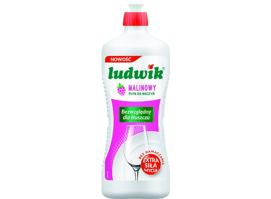 Płyn do mycia naczyń malinowy 900 g Ludwik
