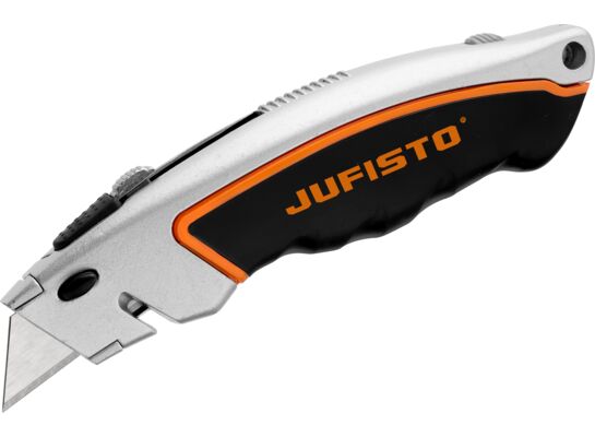 Nóż z chowanym ostrzem trapezowym 19 mm Jufisto