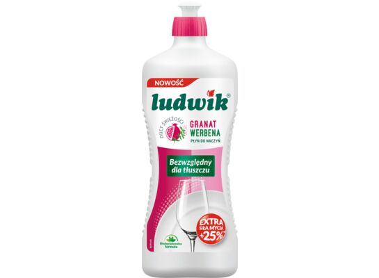 Płyn do mycia naczyń "Duet Świeżości" granat z werbeną 900 g Ludwik