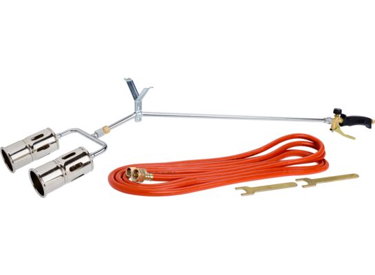 Palnik dekarski z podwójną dyszą na gaz propan-butan Drel