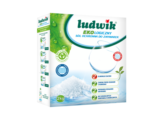 Ekologiczny sól ochronna do zmywarek Ludwik