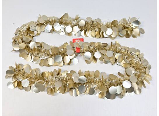 Łańcuch choinkowy 13 cm x 2 m złoty