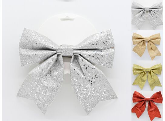 Kokarda brokatowa 18 x 18 cm mix kolorów