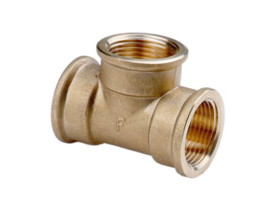 Trójnik mosiężny 3/8" żółty