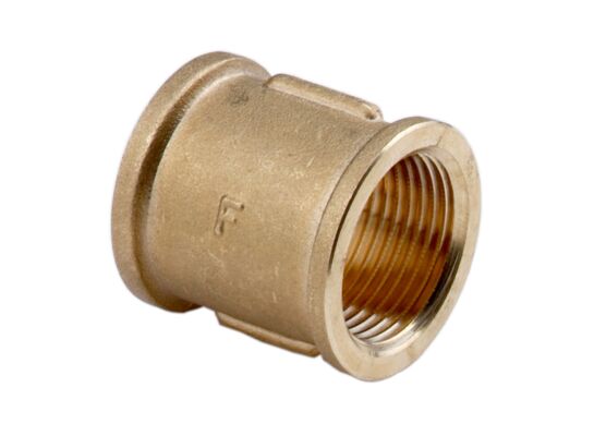 Mufa mosiężna 1" żółta