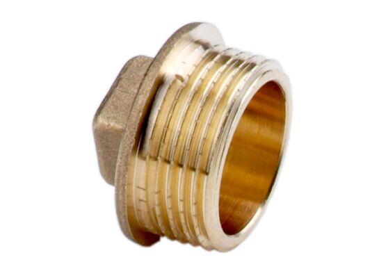 Korek mosiężny 1/2" żółty