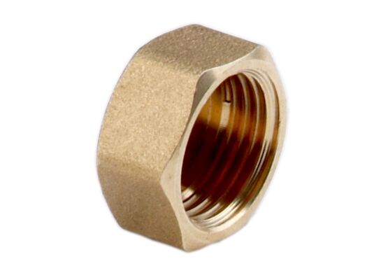 Zaślepka mosiężna 3/4" żółta