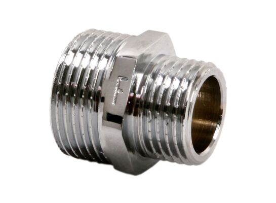 Nypel redukcyjny mosiężny 3/4" x 1/2" chrom