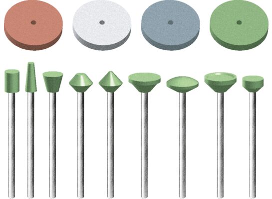 Kamień szlifierski mini 1/8" zestaw 14 sztuk Condor