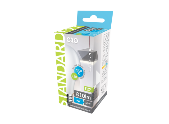 Żarówka LED ORO-ATOS-E27-A60-9W-CW