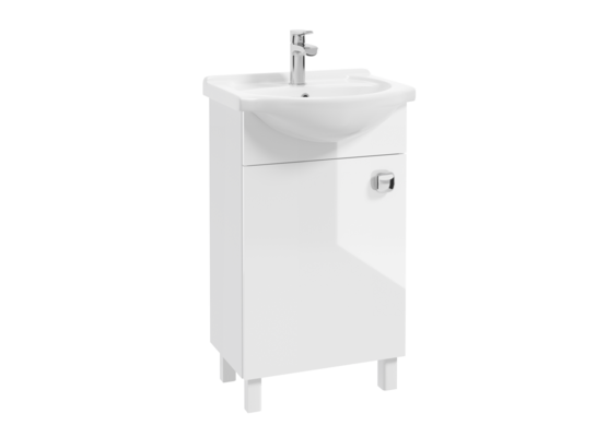 Szafka podumywalkowa z umywalką biały połysk Deftrans