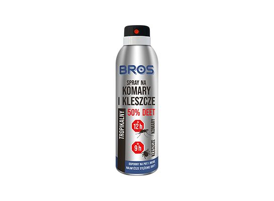 Spray na komary i kleszcze 50% Deet 180 ml Bros