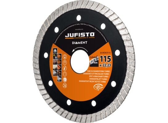 Tarcza diamentowa TURBO 115 x 1,3 mm Jufisto
