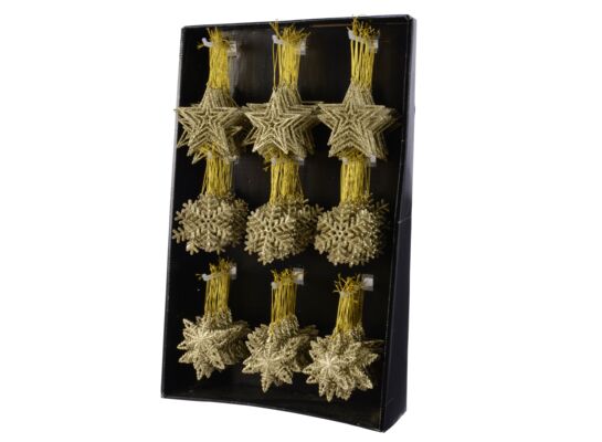 Zawieszka plastikowa mix 3 rodzajów złota