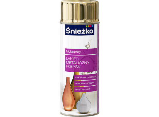 Multispray Lakier Połysk Metaliczny 400 ml złoto