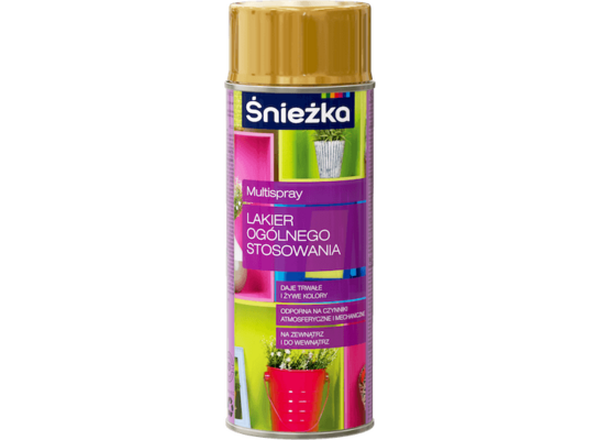 Multispray Lakier Ogólnego Stosowania połysk 400 ml złoty antyczny