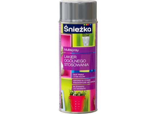 Multispray Lakier Ogólnego Stosowania połysk 400 ml srebrny
