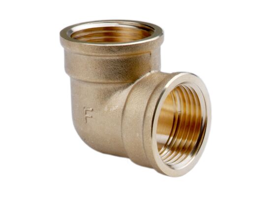 Kolanko mosiężne 1/2" GW-GW do łączenia rur Ferro