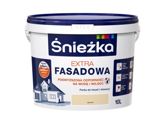 Farba fasadowa Extra beżowy 10 l Śnieżka