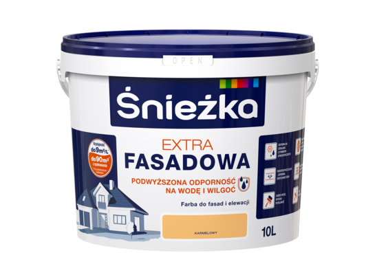 Farba fasadowa Extra karmelowy 10 l Śnieżka