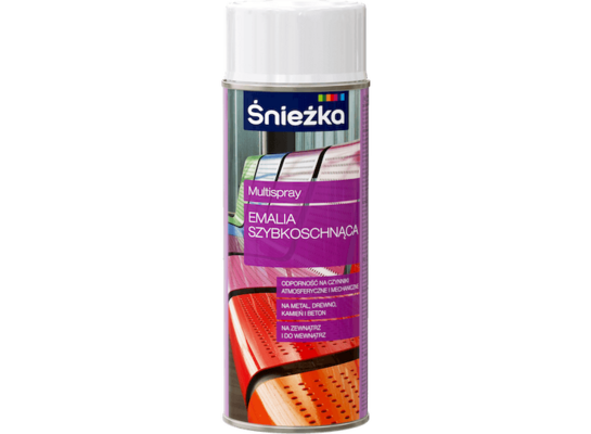 Emalia Szybkoschnąca połysk 400 ml biały Śnieżka