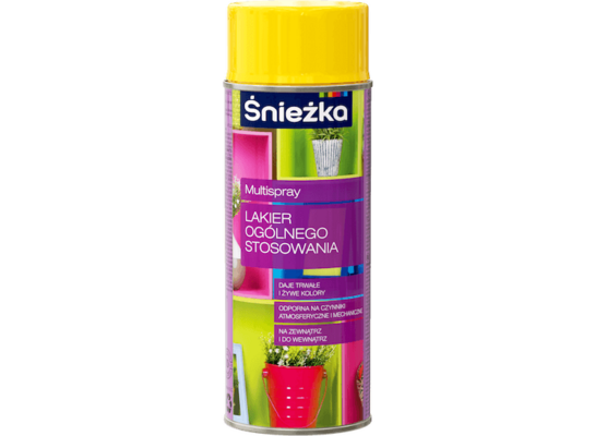 Multispray Lakier Ogólnego Stosowania połysk 400 ml żółty