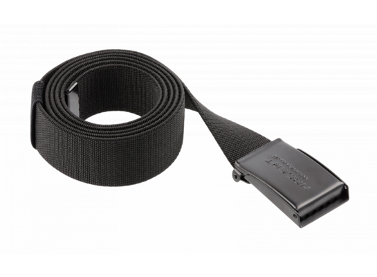 Pasek elastyczny z klamrą metalową WESEL czarny uni 130 cm