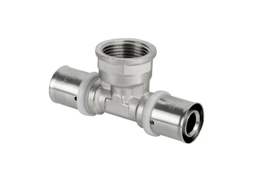 Trójnik Pex zaprasowany 16 x 1/2 x 16 gwint wewnętrzny