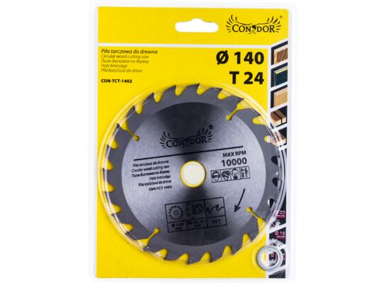 Piła tarczowa do drewna 140 mm x 24 T Condor