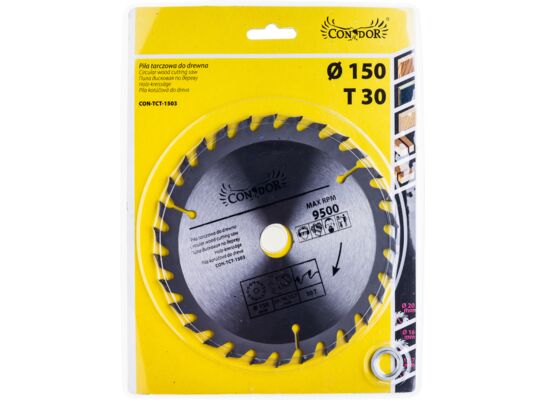 Piła tarczowa do drewna 150 mm x 30 T Condor