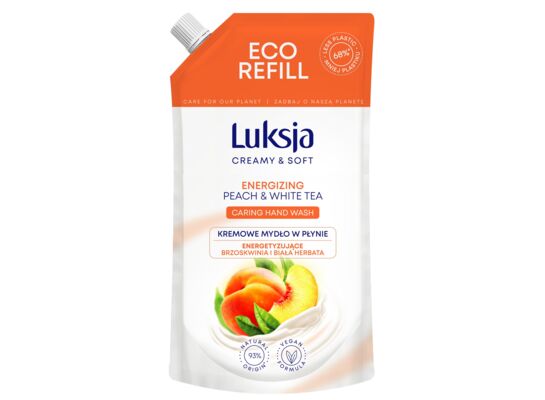 Mydło w płynie  Peach zapas 400 ml Luksja