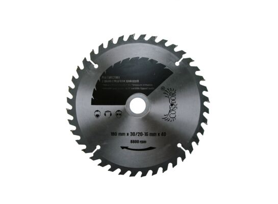 Piła tarczowa do drewna 180 mm x 40 T Condor