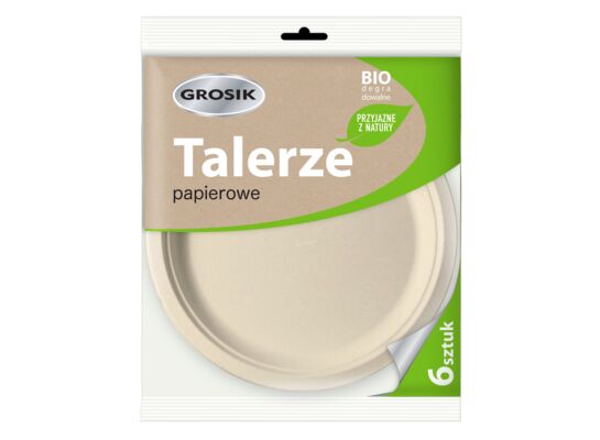 Talerze eko 6 sztuk GROSIK
