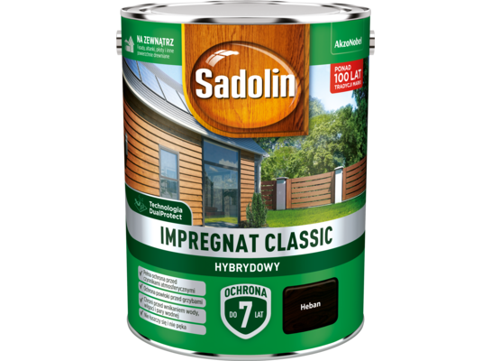 Impregnat CLASSIC HYBRYDOWY Heban 4,5 l Sadolin