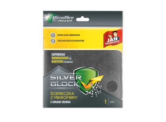 Ściereczka z mikrofibry Silver Block Jan Niezbędny