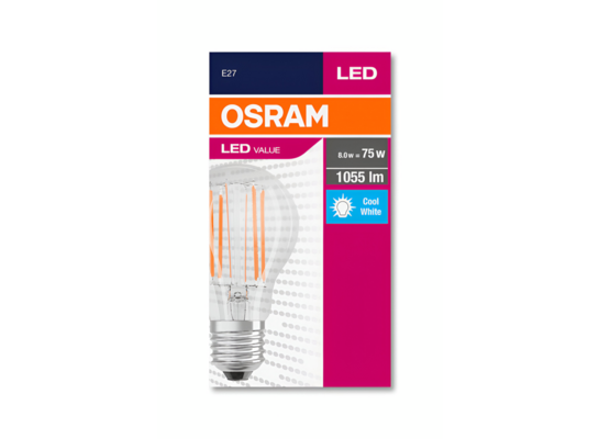 Żarówka LED VALUE CL A FIL 75 non-dim 7,5 W/840 E27 OSRAM